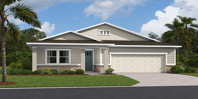 Richmond American Slate M Model Home & Floorplan at Seminole Palm in Palm Coast, FL